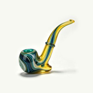 Compact Glass Pipe Smoking Accessory